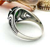 Men's Green Emerald Stone Ring - TryAladdin