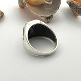 Men's Handmade Amethyst Ring