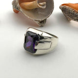 Men's Handmade Amethyst Ring