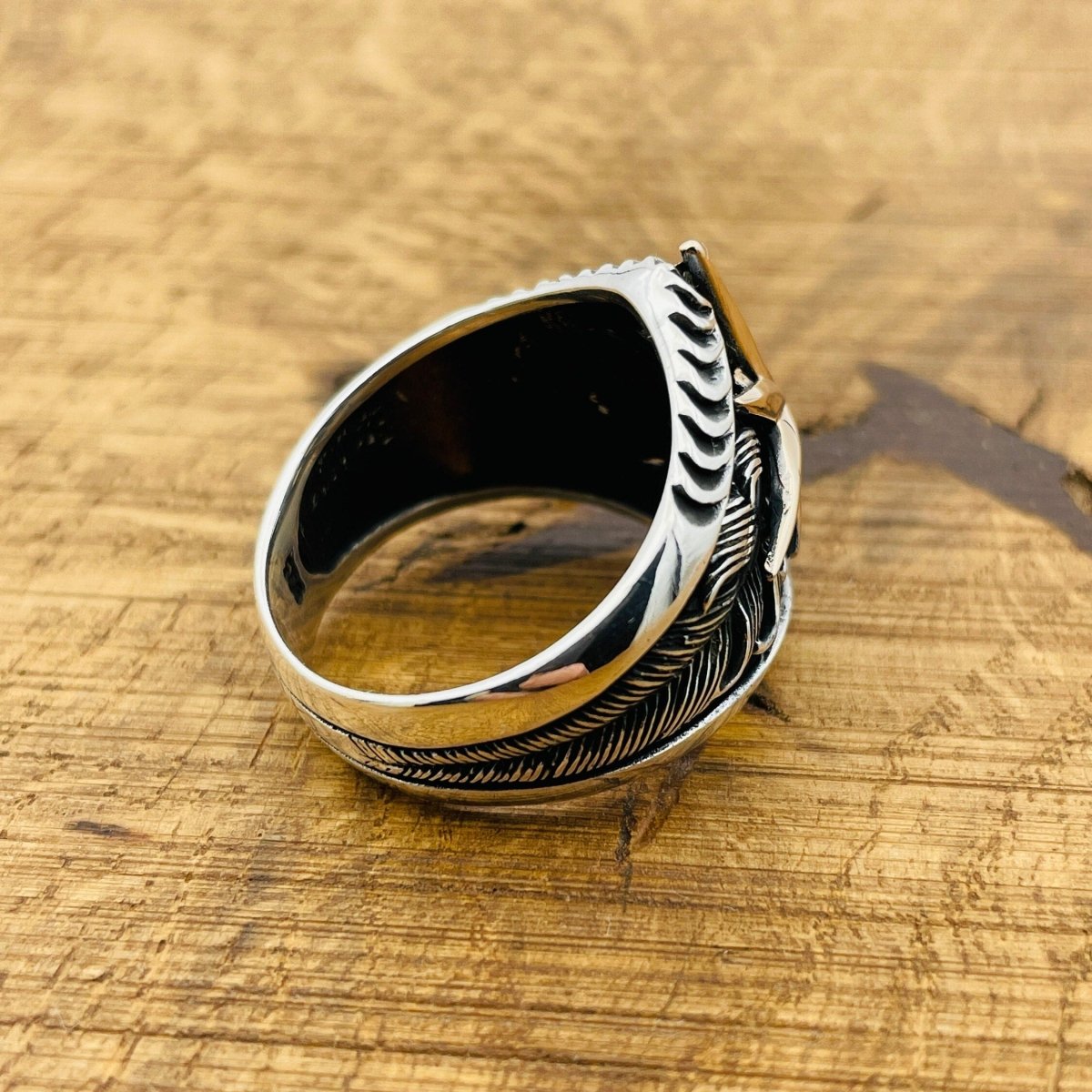 Men's Handmade Compass Ring