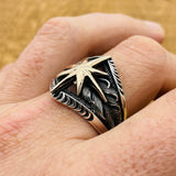 Men's Handmade Compass Ring