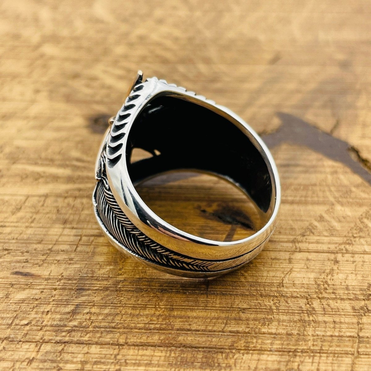 Men's Handmade Compass Ring