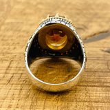 Men's Handmade Multi - Color Zultanite Stone Ring