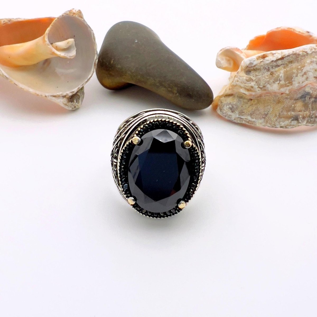 Men's Handmade Onyx Ring