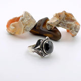 Men's Handmade Onyx Silver Ring