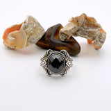 Men's Handmade Onyx Silver Ring