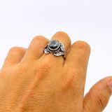 Men's Handmade Onyx Silver Ring