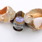 Men's Handmade Ring, Amethyst