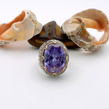 Men's Handmade Ring, Amethyst