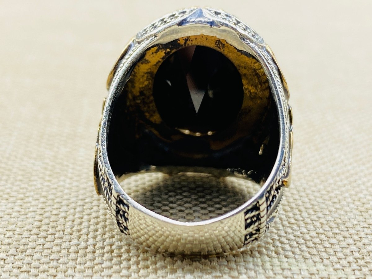 Men's Handmade Ring, Onyx