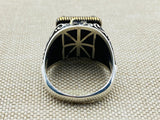 Men's Handmade Ring, Onyx Variant