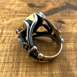 Men's Handmade Silver Anchor Ring