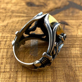 Men's Handmade Silver Anchor Ring