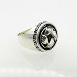 Men's Hands Design Silver Ring