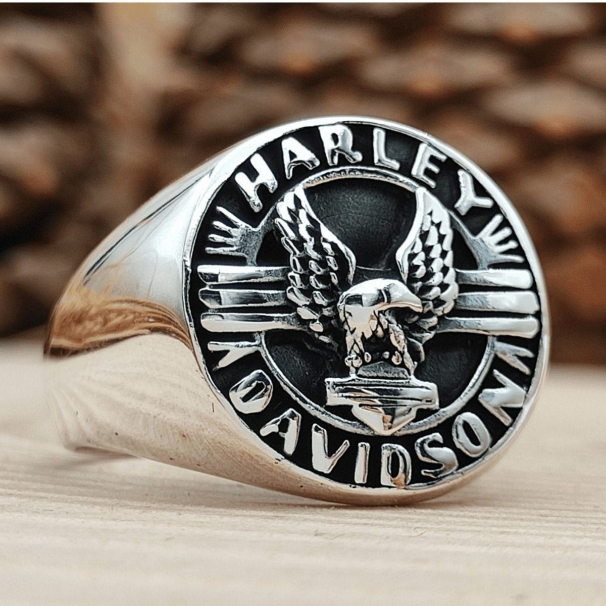 Harley-Davidson silver925 リング　20号 Silver Men Harley-Davidson Ring – Mercan Silver