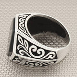 Men's Hexagon Model Authentic Handmade 925 Sterling Silver Ring