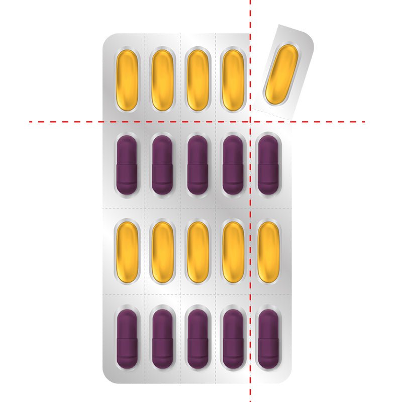 Men's Multivitamin, Omega - 3 & Herbal Blend - Daily Vitality Support Capsules - TryAladdin