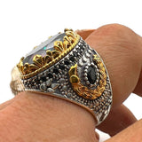 Men's Mystic Topaz Ring - TryAladdin