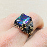 Men's Mystic Topaz Ring - TryAladdin