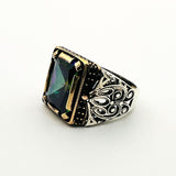 Men's Mystic Topaz Silver Ring