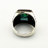 Men's Mystic Topaz Silver Ring