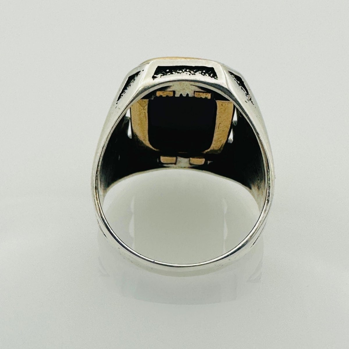 Men's Natural Black Onyx Gemstone Ring - TryAladdin