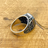 Men's Natural Stone Black Onyx Square Ring