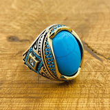 Men's Natural Turquoise Ring