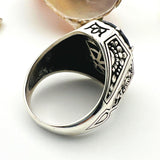 Men's Onyx Silver Ring (19g)