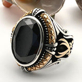 Men's Onyx Silver Ring