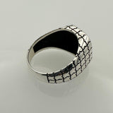 Men's Puzzle Design Silver Ring