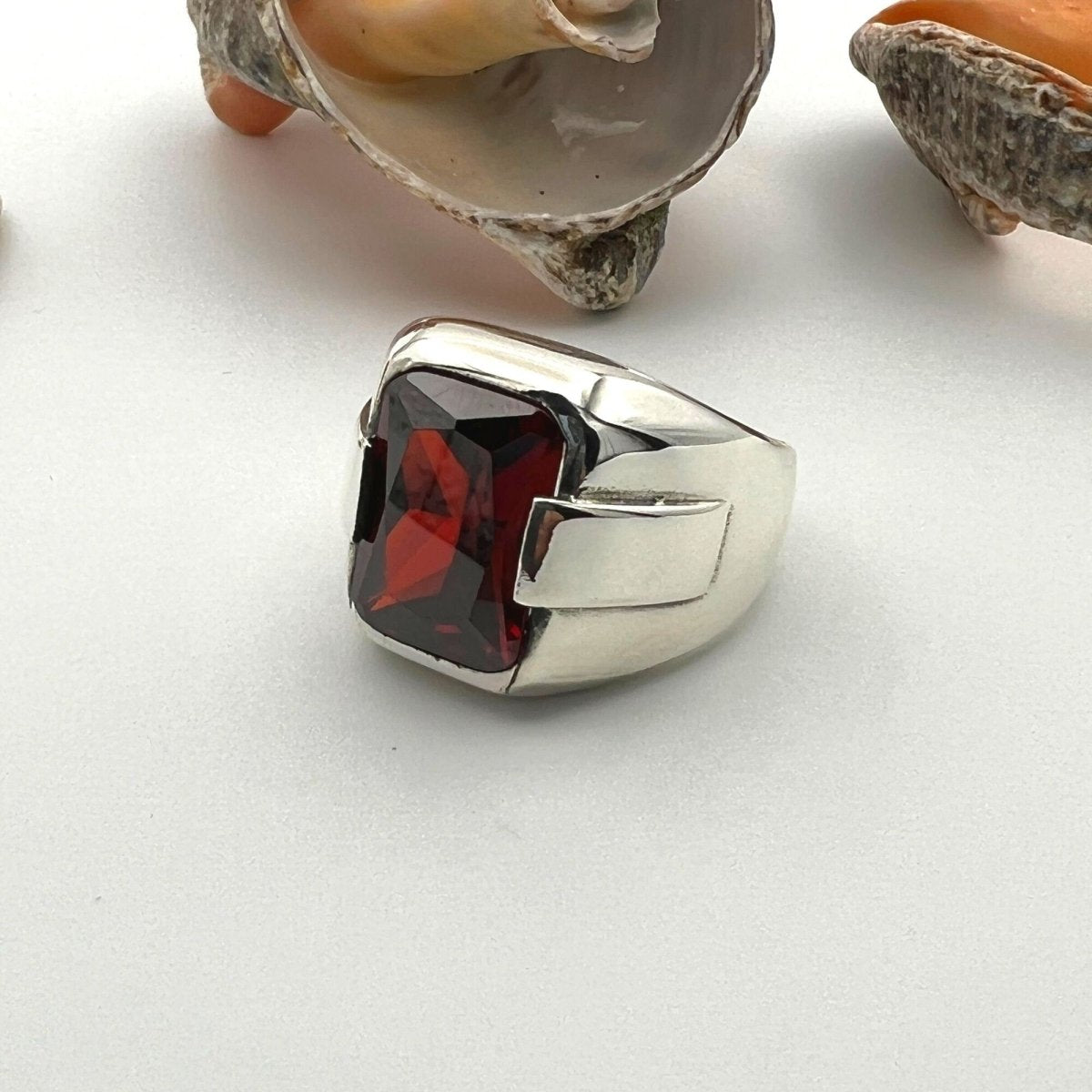 Men's Red Ruby Ring