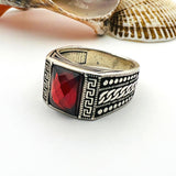 Men's Red Ruby Stone Ring