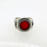 Men's Red Stone Ring