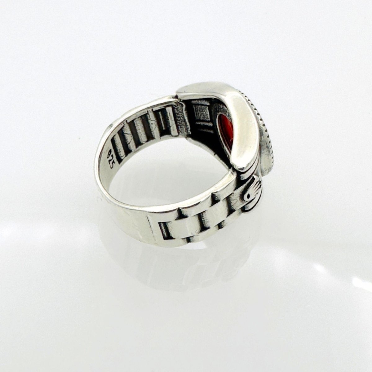 Men's Red Stone Ring