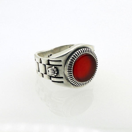 Men's Red Stone Ring