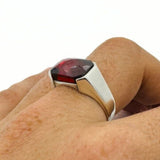 Men's Red Zircon Stone Ring