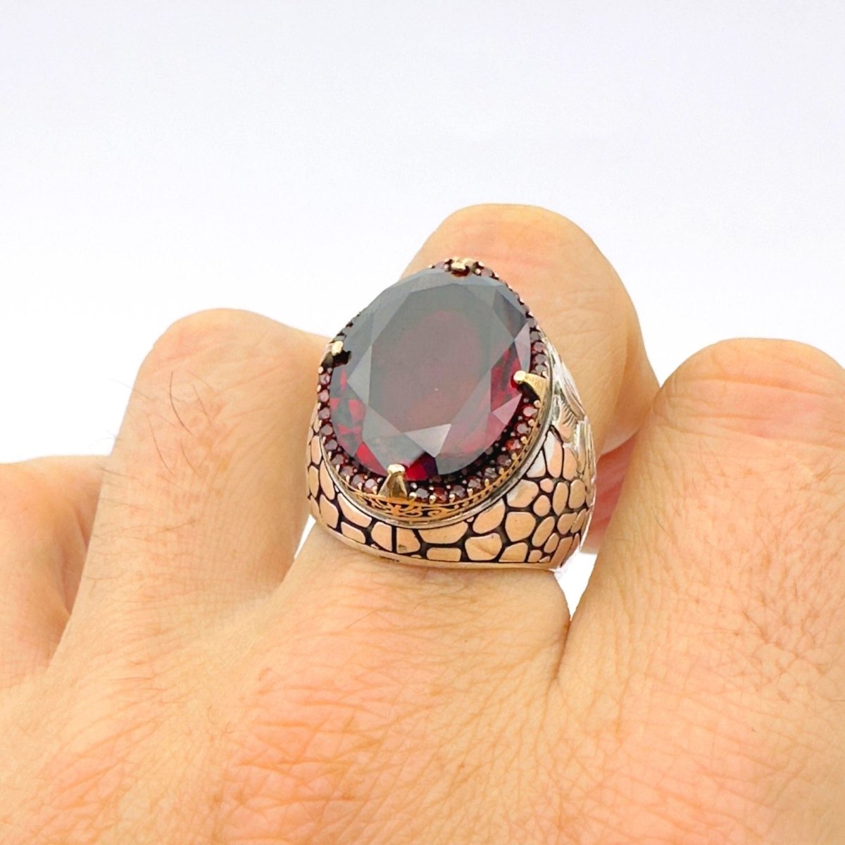 Men's Ruby Ottoman Ring - TryAladdin