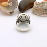 Men's Silver Ring with Black Onyx Stone