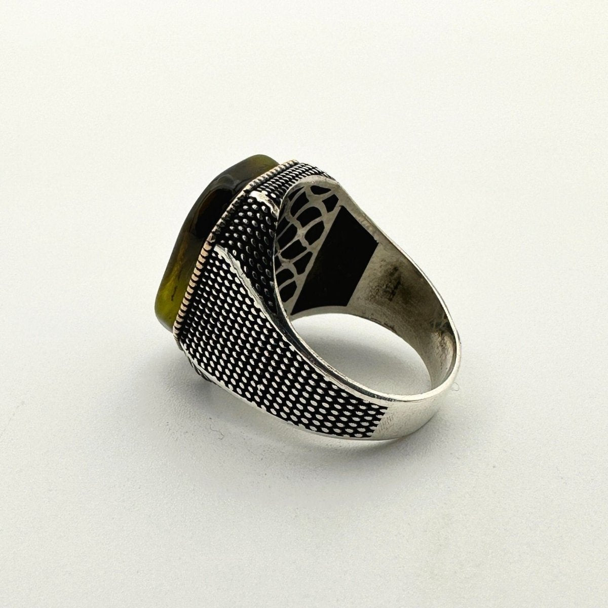 Men's Silver Star of David with Seal of Solomon Ring