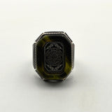 Men's Silver Star of David with Seal of Solomon Ring