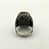 Men's Silver Star of David with Seal of Solomon Ring