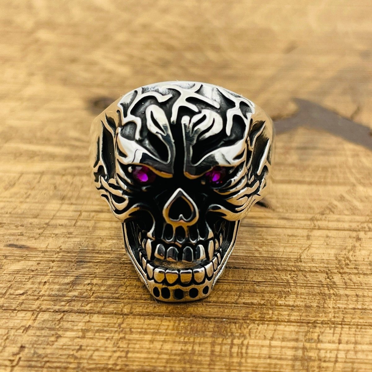 Men's Skull 925 Sterling Silver Ring