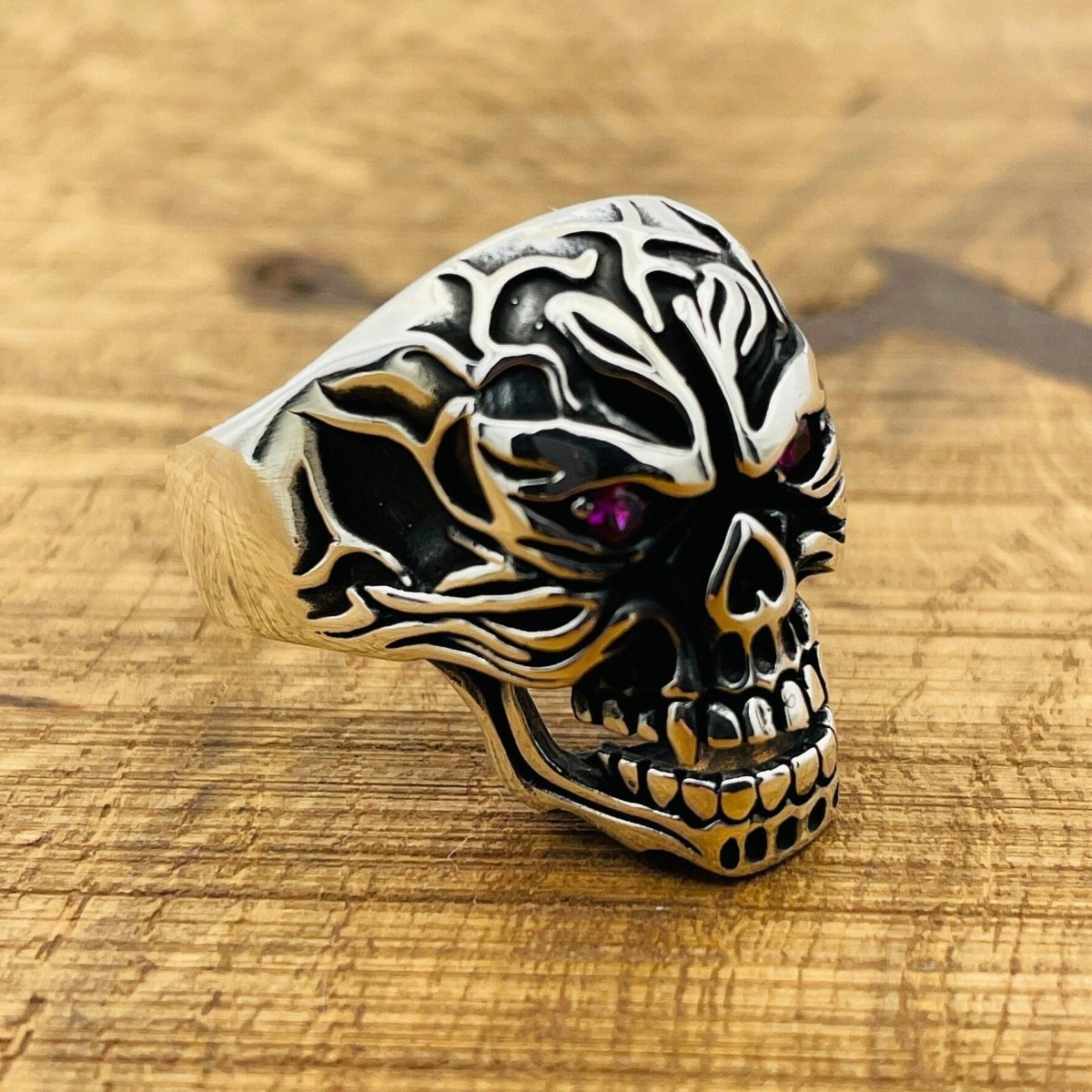 Men's Skull 925 Sterling Silver Ring