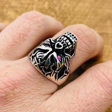 Men's Skull 925 Sterling Silver Ring