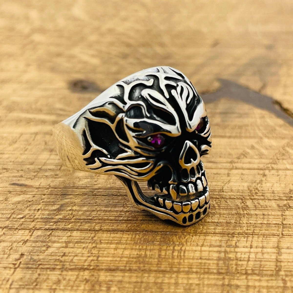 Men's Skull 925 Sterling Silver Ring