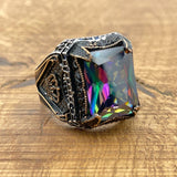 Men’s Square Amethyst Ottoman Ring