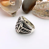 Men's Square Silver Ring