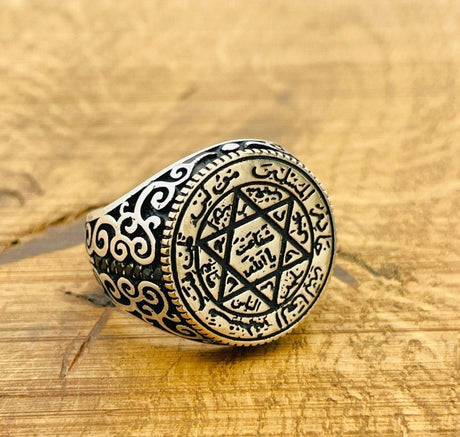 Men's Star of David Silver Ring