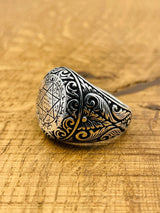 Men's Star of David Silver Ring